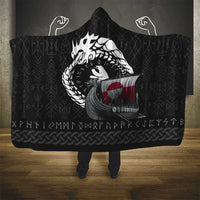 Greenland Viking Drakkar Hooded Blanket Viking Blood - Wonder Print Shop