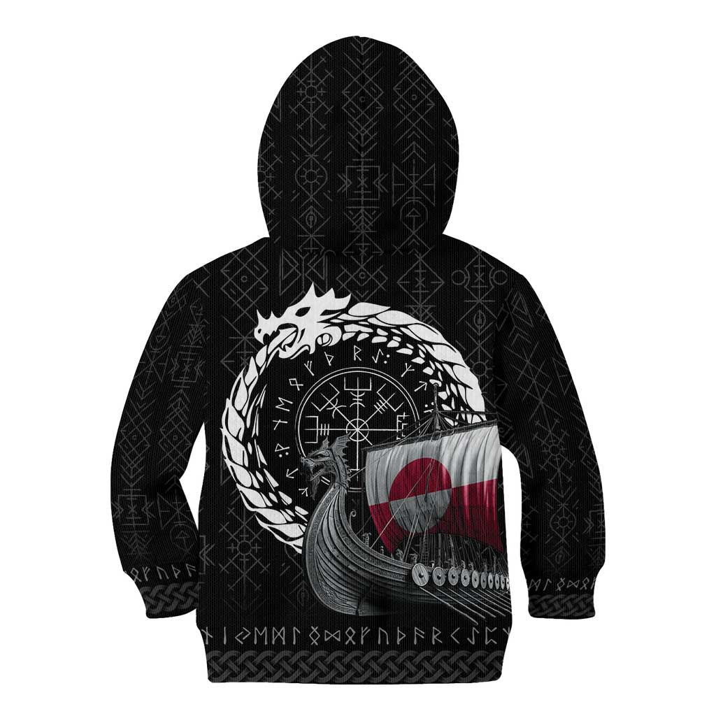 Greenland Viking Drakkar Kid Hoodie Viking Blood - Wonder Print Shop