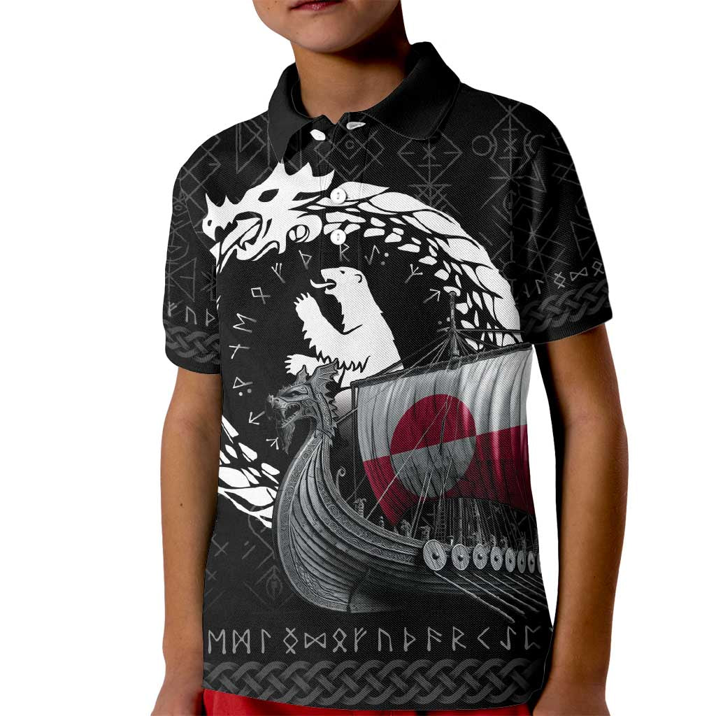 Greenland Viking Drakkar Kid Polo Shirt Viking Blood - Wonder Print Shop