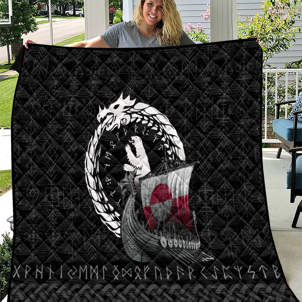 Greenland Viking Drakkar Quilt Viking Blood - Wonder Print Shop