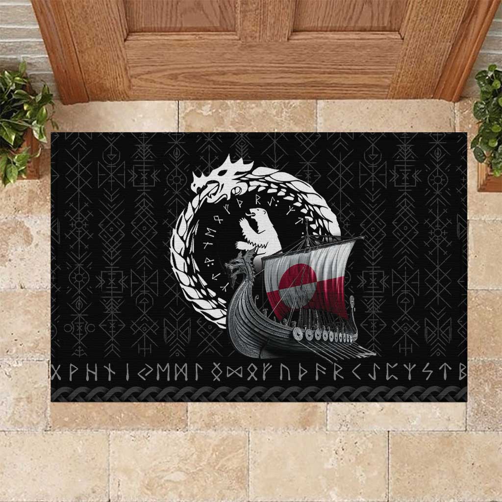 Greenland Viking Drakkar Rubber Doormat Viking Blood - Wonder Print Shop