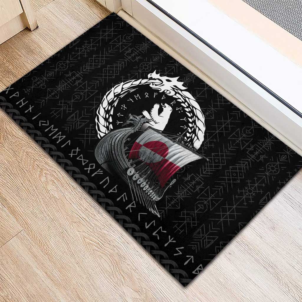 Greenland Viking Drakkar Rubber Doormat Viking Blood - Wonder Print Shop