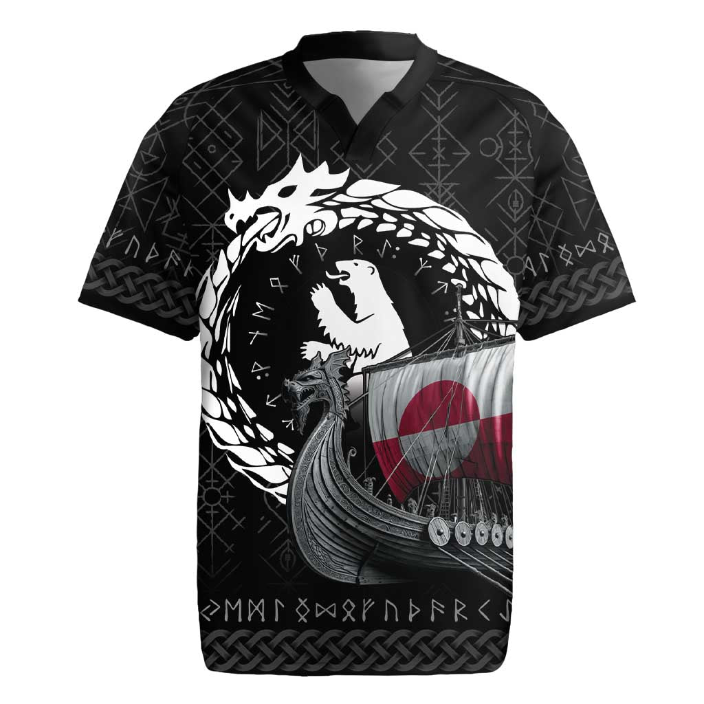 Greenland Viking Drakkar Rugby Jersey Viking Blood - Wonder Print Shop