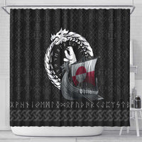 Greenland Viking Drakkar Shower Curtain Viking Blood - Wonder Print Shop