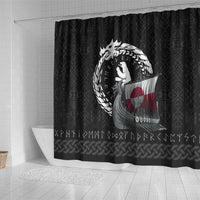 Greenland Viking Drakkar Shower Curtain Viking Blood - Wonder Print Shop