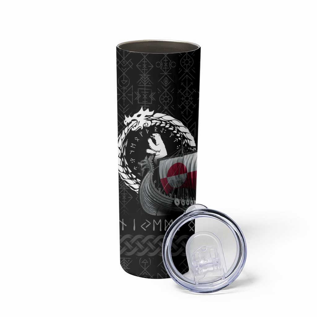 Greenland Viking Drakkar Skinny Tumbler Viking Blood - Wonder Print Shop