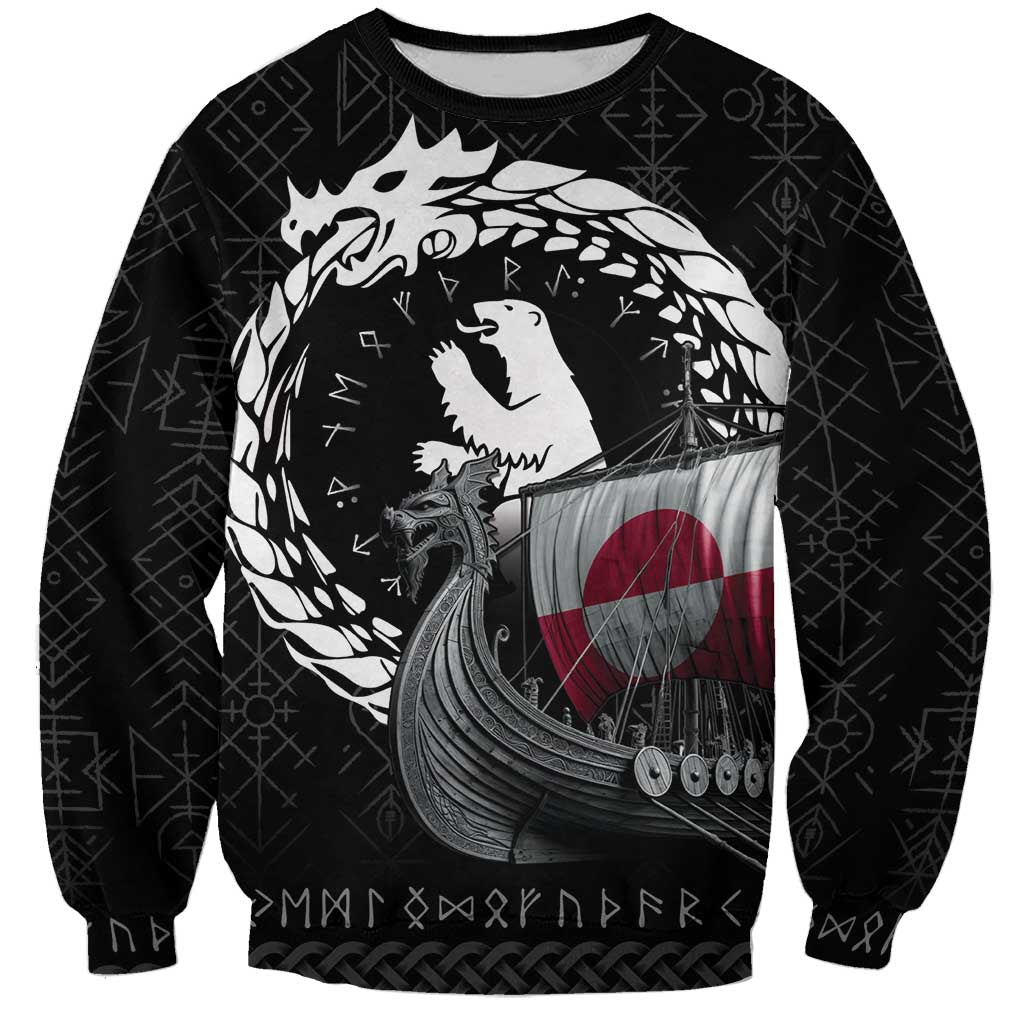 Greenland Viking Drakkar Sweatshirt Viking Blood - Wonder Print Shop