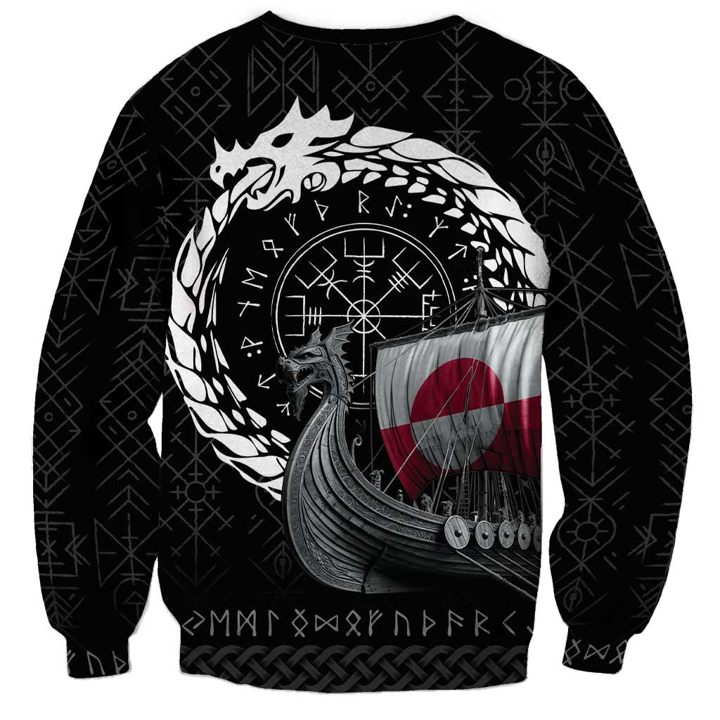 Greenland Viking Drakkar Sweatshirt Viking Blood - Wonder Print Shop