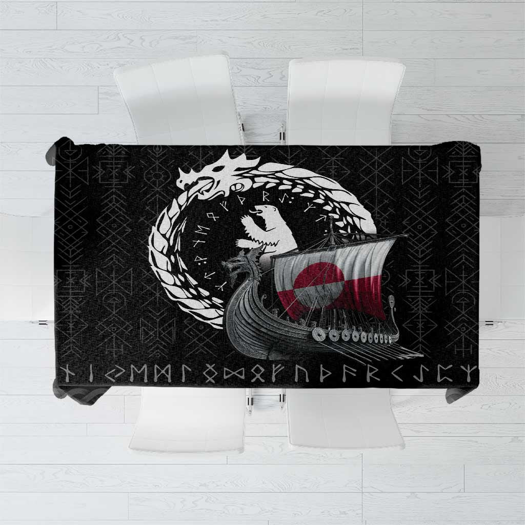 Greenland Viking Drakkar Tablecloth Viking Blood - Wonder Print Shop