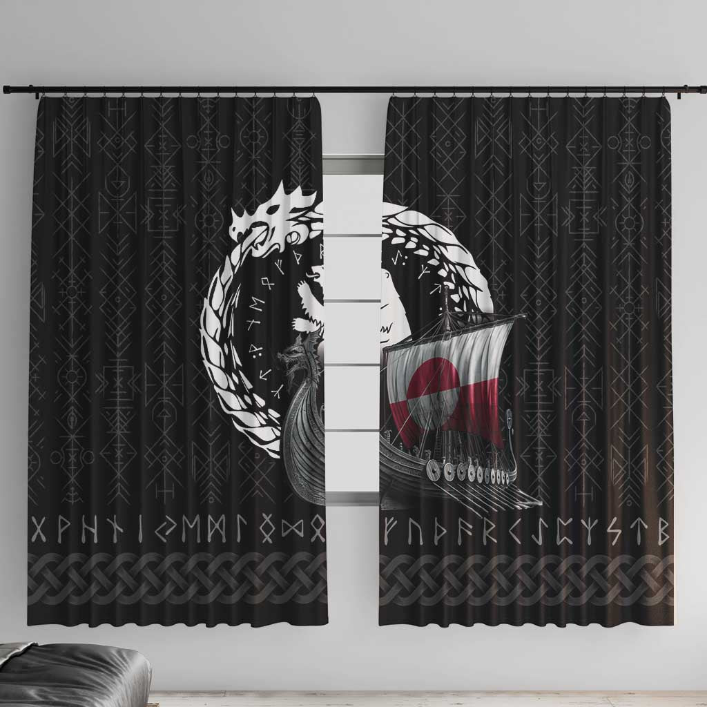 Greenland Viking Drakkar Window Curtain Viking Blood - Wonder Print Shop