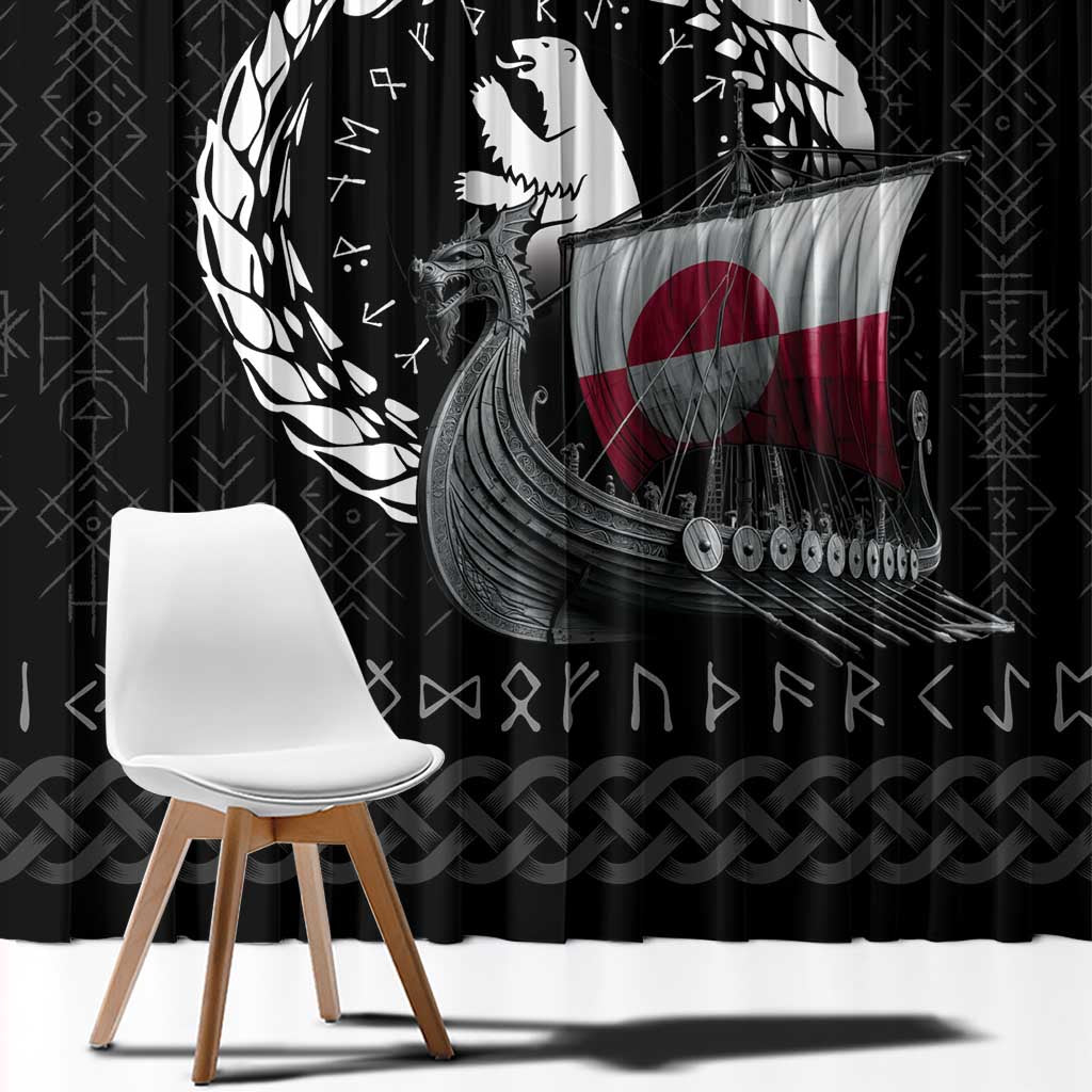 Greenland Viking Drakkar Window Curtain Viking Blood - Wonder Print Shop