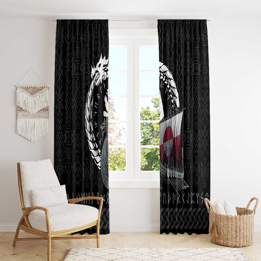Greenland Viking Drakkar Window Curtain Viking Blood - Wonder Print Shop