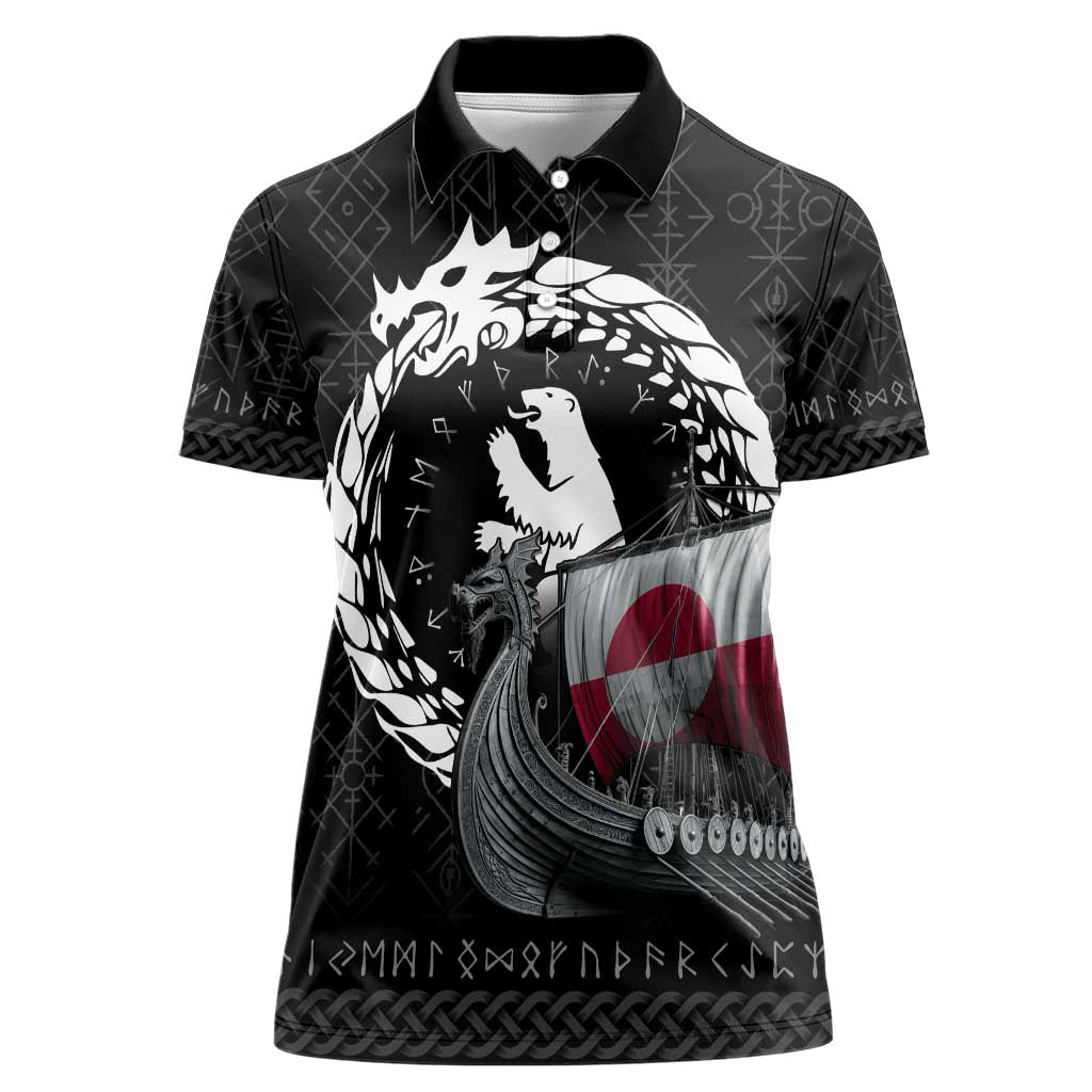 Greenland Viking Drakkar Women Polo Shirt Viking Blood - Wonder Print Shop