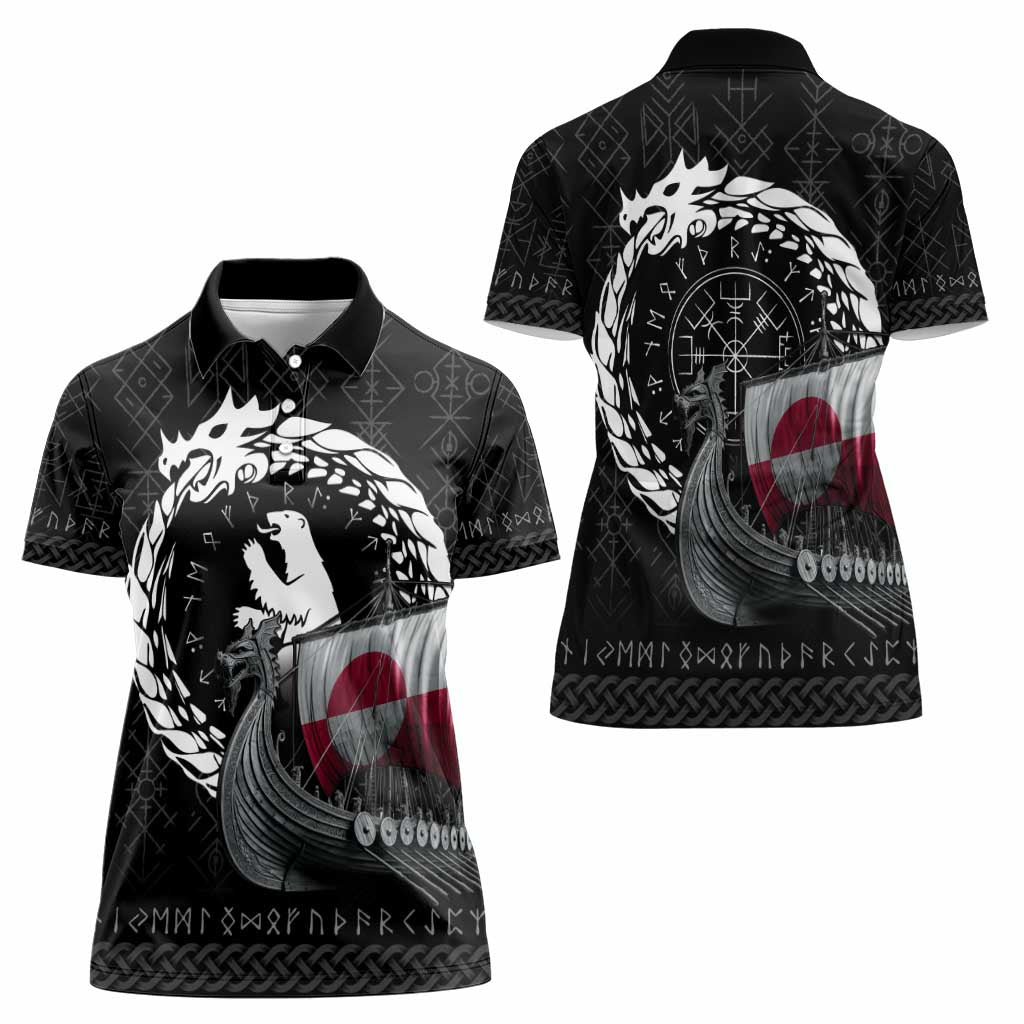 Greenland Viking Drakkar Women Polo Shirt Viking Blood - Wonder Print Shop