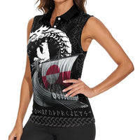 Greenland Viking Drakkar Women Sleeveless Polo Shirt Viking Blood - Wonder Print Shop