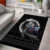 Iceland Viking Drakkar Area Rug Viking Blood - Wonder Print Shop