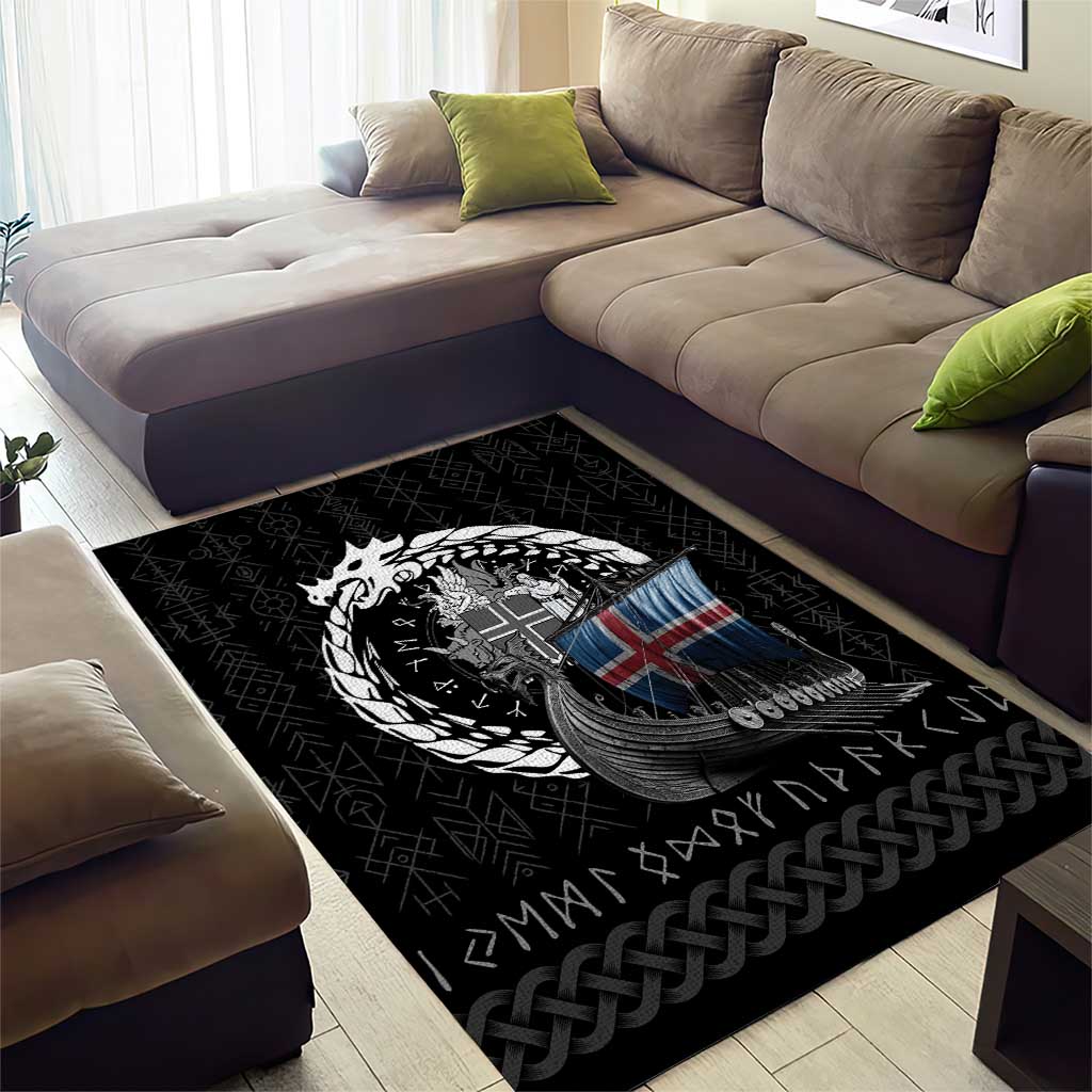 Iceland Viking Drakkar Area Rug Viking Blood - Wonder Print Shop