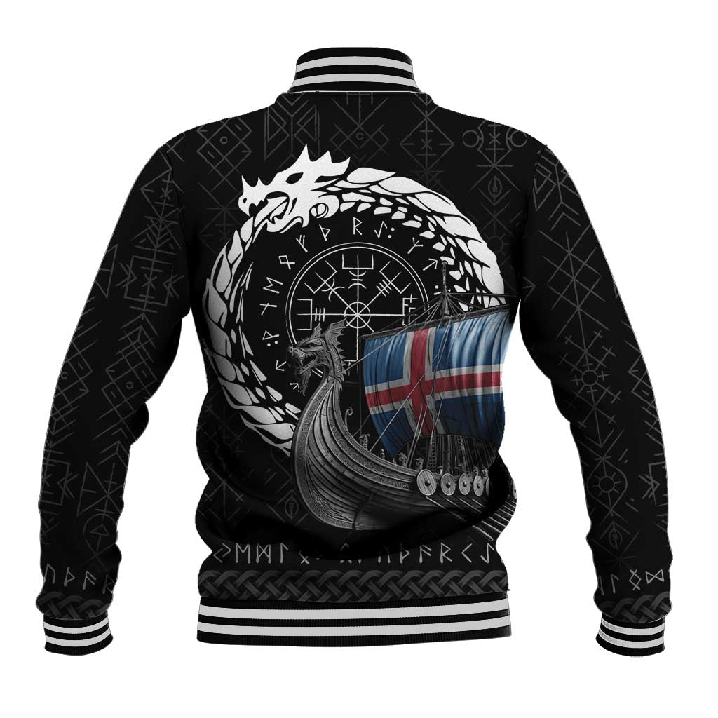 Iceland Viking Drakkar Baseball Jacket Viking Blood - Wonder Print Shop