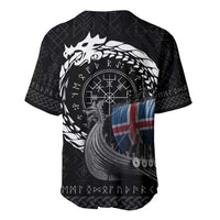 Iceland Viking Drakkar Baseball Jersey Viking Blood - Wonder Print Shop