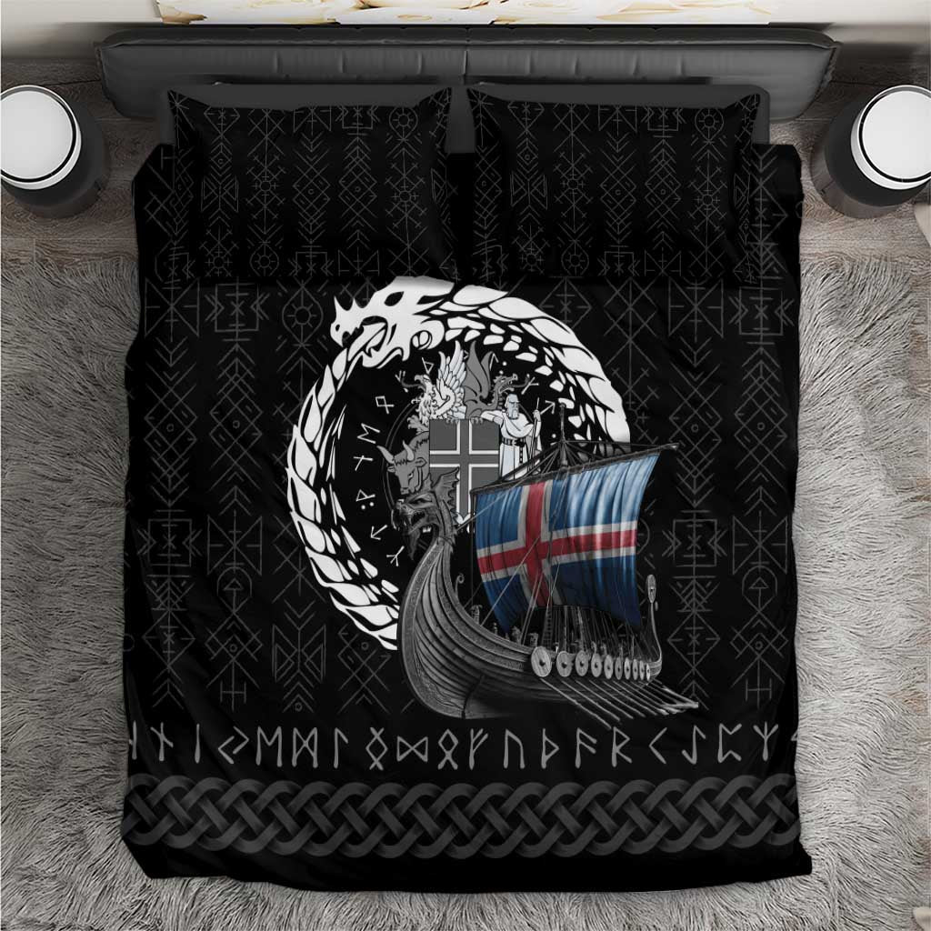 Iceland Viking Drakkar Bedding Set Viking Blood - Wonder Print Shop