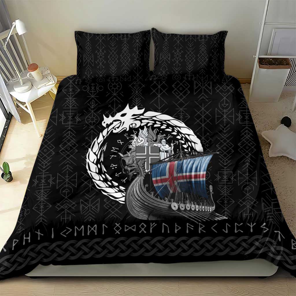 Iceland Viking Drakkar Bedding Set Viking Blood - Wonder Print Shop
