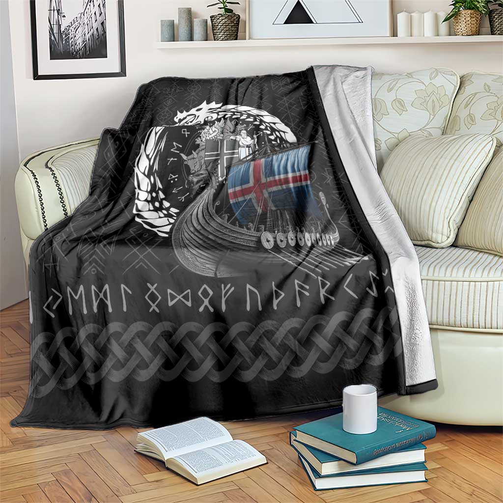 Iceland Viking Drakkar Blanket Viking Blood - Wonder Print Shop