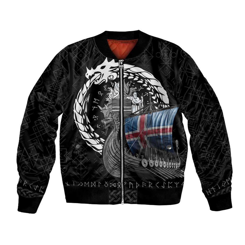 Iceland Viking Drakkar Bomber Jacket Viking Blood - Wonder Print Shop