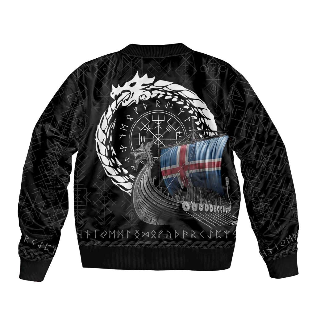 Iceland Viking Drakkar Bomber Jacket Viking Blood - Wonder Print Shop