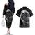 Iceland Viking Drakkar Couples Matching Off The Shoulder Long Sleeve Dress and Hawaiian Shirt Viking Blood - Wonder Print Shop
