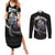 Iceland Viking Drakkar Couples Matching Summer Maxi Dress and Long Sleeve Button Shirt Viking Blood - Wonder Print Shop