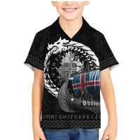 Iceland Viking Drakkar Family Matching Mermaid Dress and Hawaiian Shirt Viking Blood - Wonder Print Shop