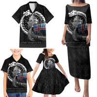 Iceland Viking Drakkar Family Matching Puletasi and Hawaiian Shirt Viking Blood - Wonder Print Shop