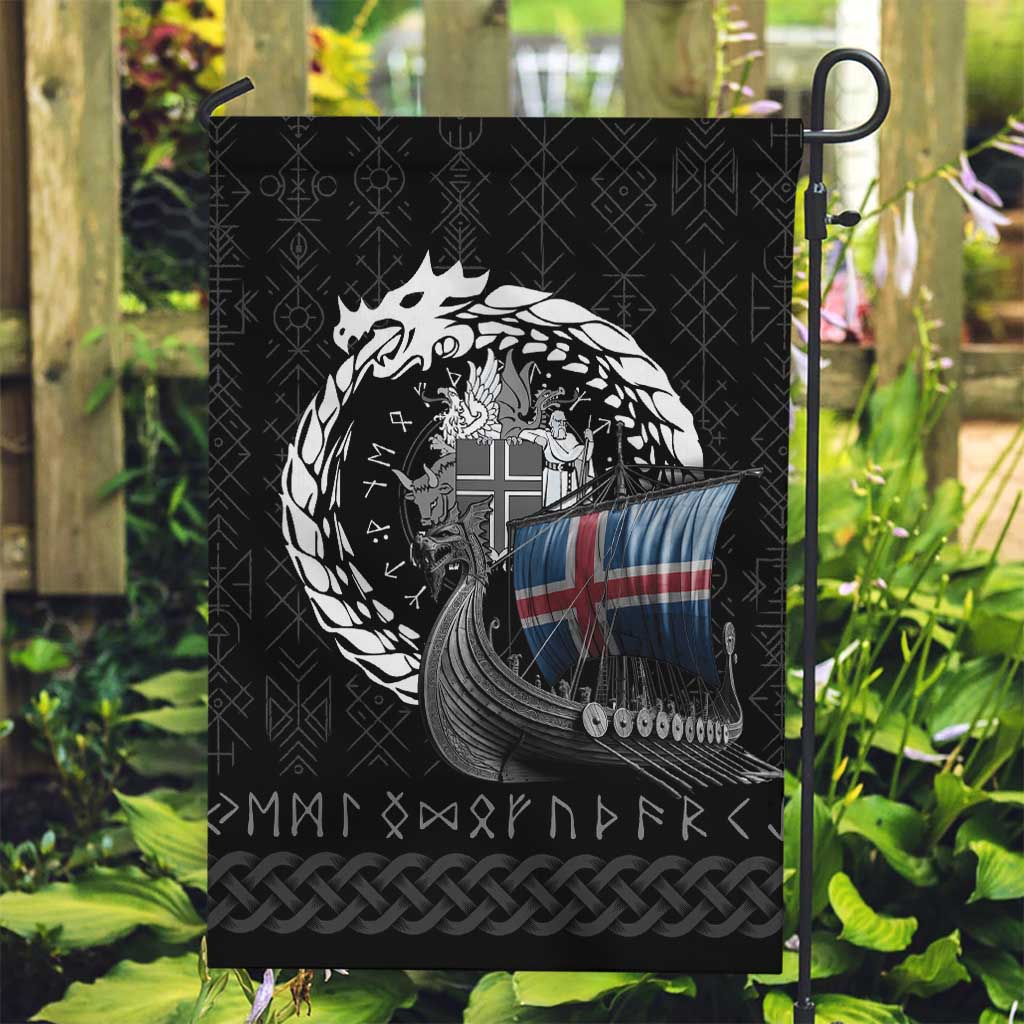 Iceland Viking Drakkar Garden Flag Viking Blood - Wonder Print Shop