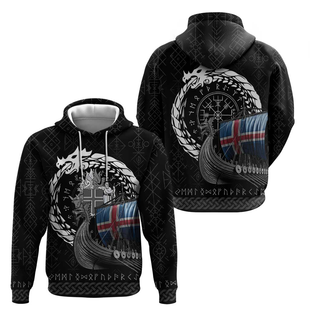 Iceland Viking Drakkar Hoodie Viking Blood - Wonder Print Shop