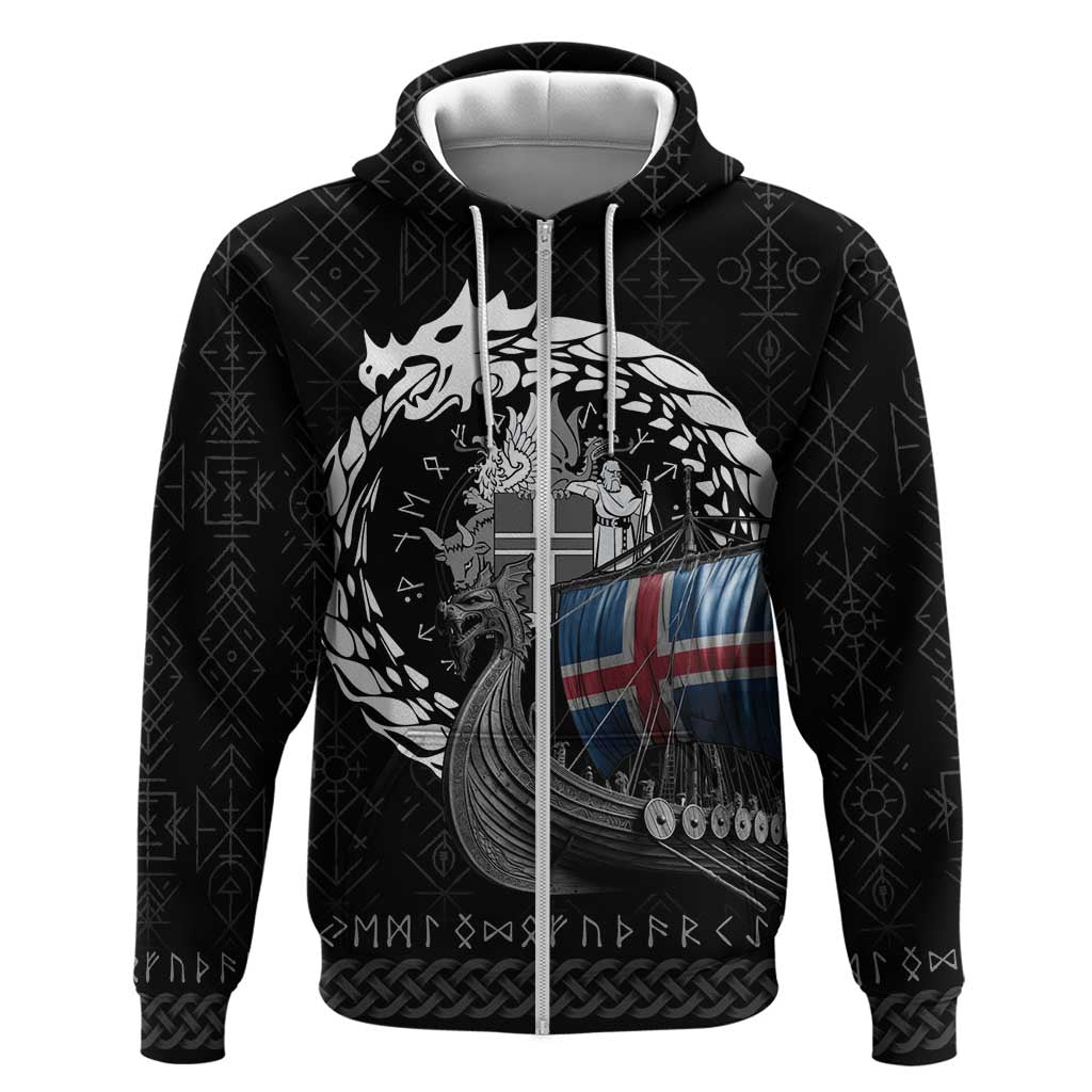 Iceland Viking Drakkar Hoodie Viking Blood - Wonder Print Shop