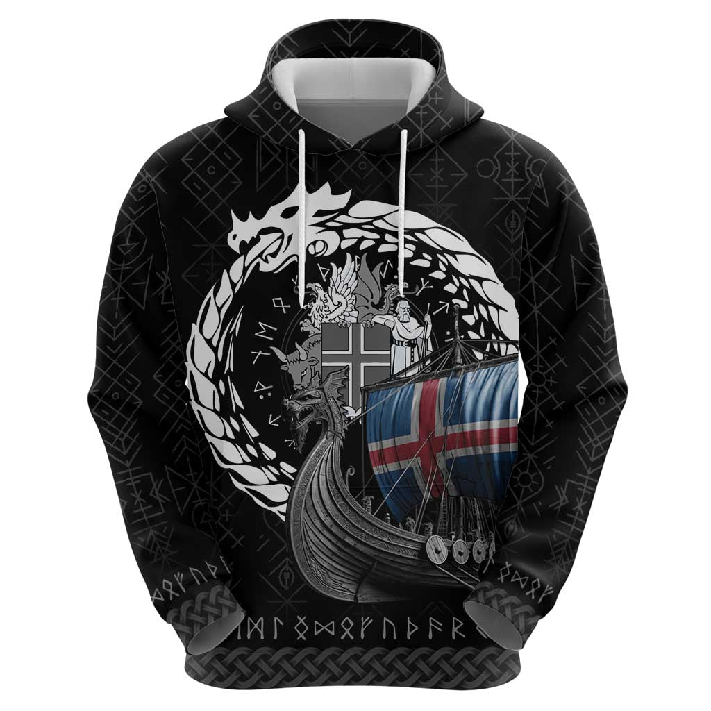 Iceland Viking Drakkar Hoodie Viking Blood - Wonder Print Shop
