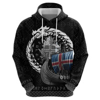 Iceland Viking Drakkar Hoodie Viking Blood - Wonder Print Shop