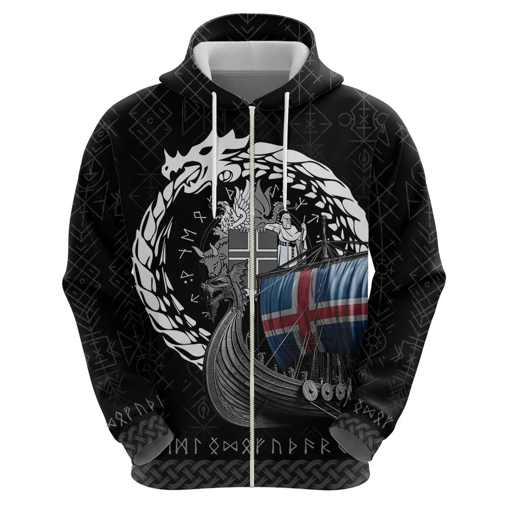 Iceland Viking Drakkar Hoodie Viking Blood - Wonder Print Shop