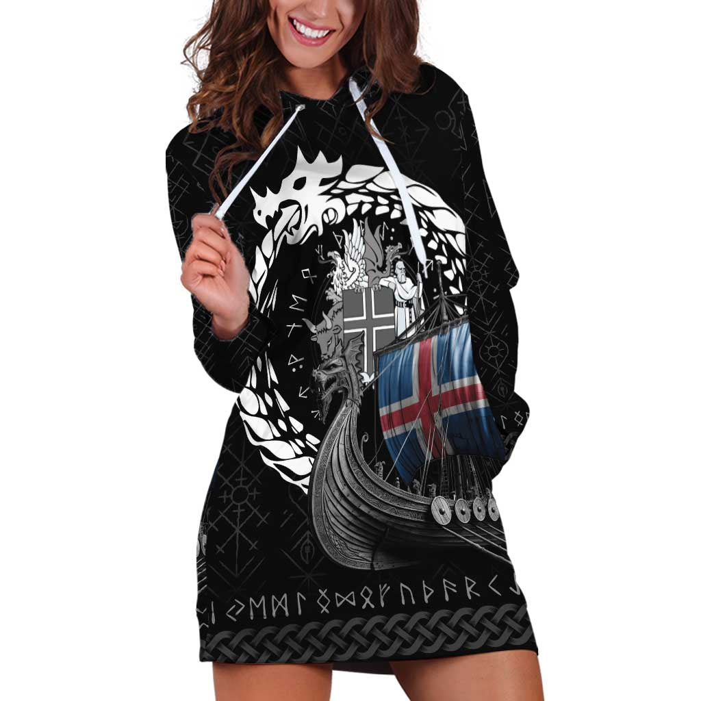 Iceland Viking Drakkar Hoodie Dress Viking Blood - Wonder Print Shop