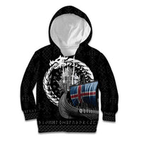 Iceland Viking Drakkar Kid Hoodie Viking Blood - Wonder Print Shop
