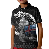 Iceland Viking Drakkar Kid Polo Shirt Viking Blood - Wonder Print Shop