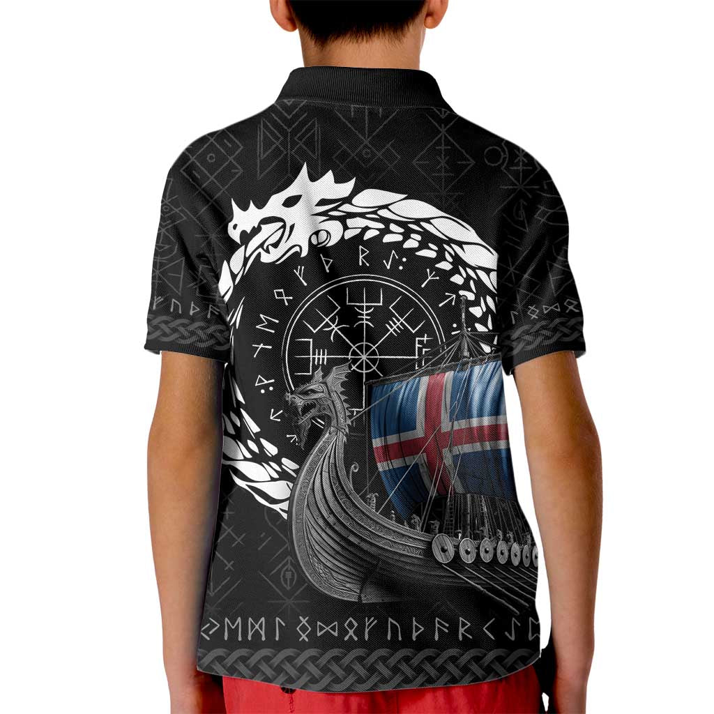 Iceland Viking Drakkar Kid Polo Shirt Viking Blood - Wonder Print Shop