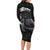 Iceland Viking Drakkar Long Sleeve Bodycon Dress Viking Blood - Wonder Print Shop