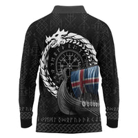 Iceland Viking Drakkar Long Sleeve Polo Shirt Viking Blood - Wonder Print Shop