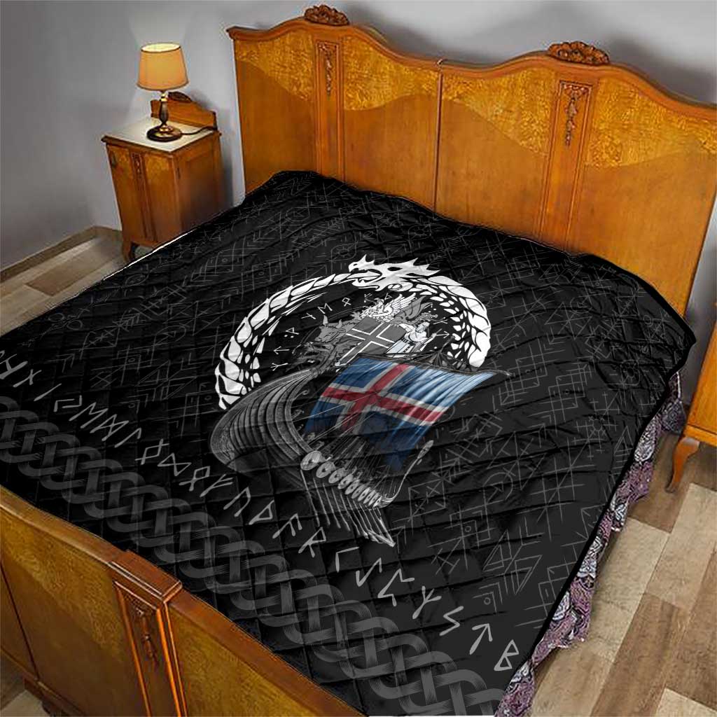 Iceland Viking Drakkar Quilt Viking Blood - Wonder Print Shop