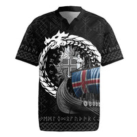 Iceland Viking Drakkar Rugby Jersey Viking Blood - Wonder Print Shop