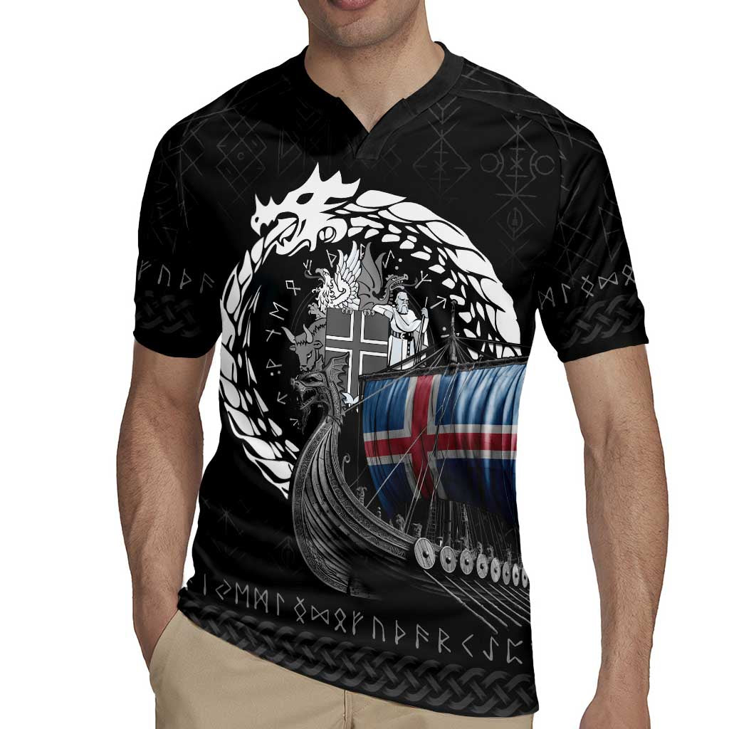 Iceland Viking Drakkar Rugby Jersey Viking Blood - Wonder Print Shop