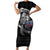 Iceland Viking Drakkar Short Sleeve Bodycon Dress Viking Blood - Wonder Print Shop