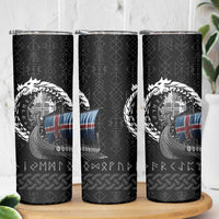 Iceland Viking Drakkar Skinny Tumbler Viking Blood - Wonder Print Shop