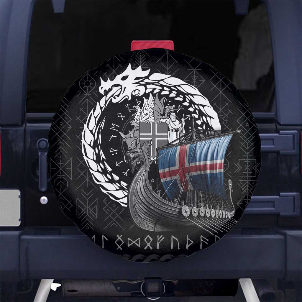 Iceland Viking Drakkar Spare Tire Cover Viking Blood - Wonder Print Shop